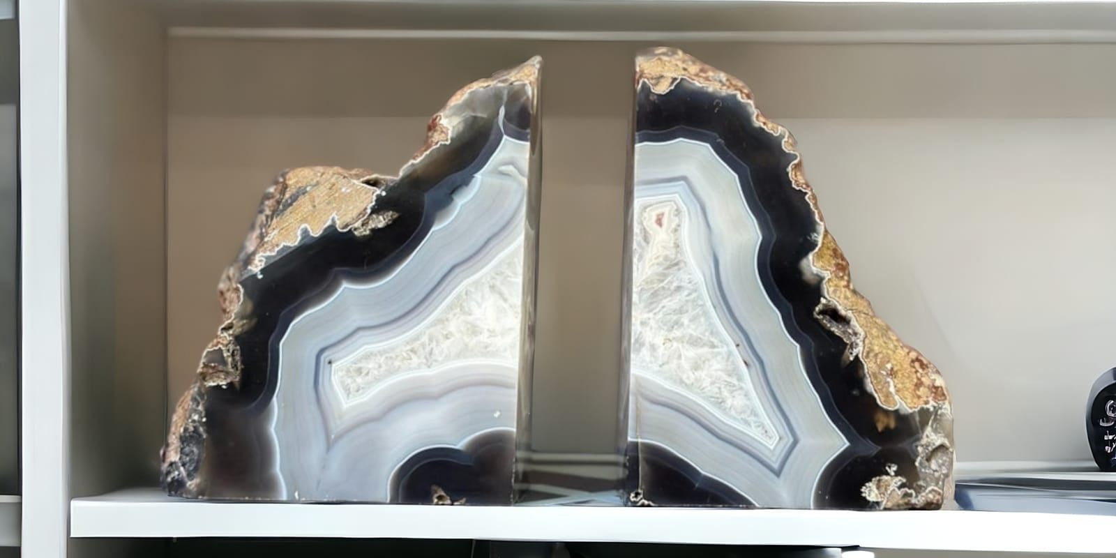 Crystal Bookends