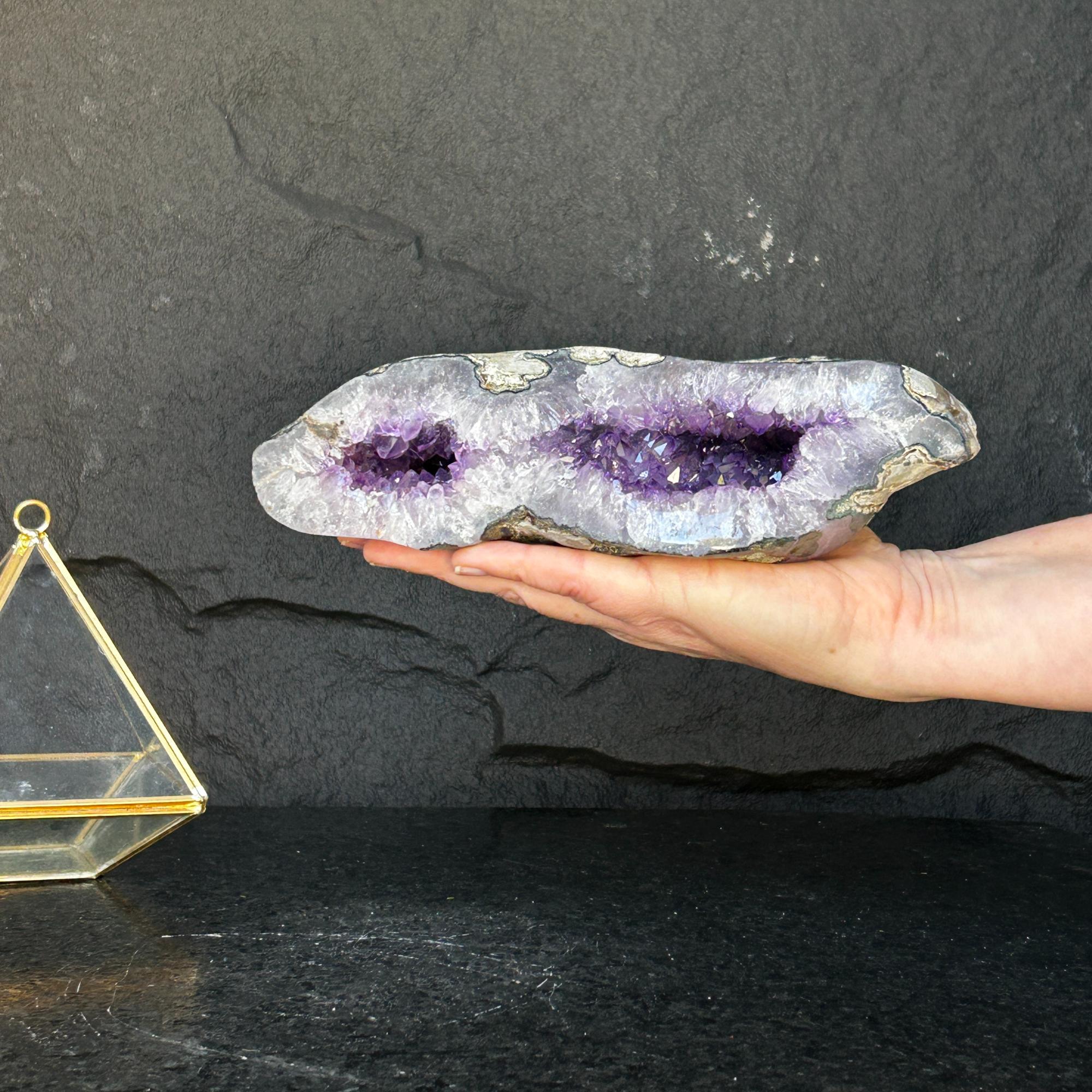 Amethyst and Agate Geode Cave, Large Cave shaped, wonderful piece