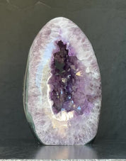 Uruguayan Amethyst and Quartz Cave, Natural Geode, 12 inches Amethyst crystal