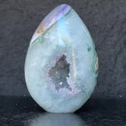 Crystal Geode, home decor with crystals eggs, quartz and agate find