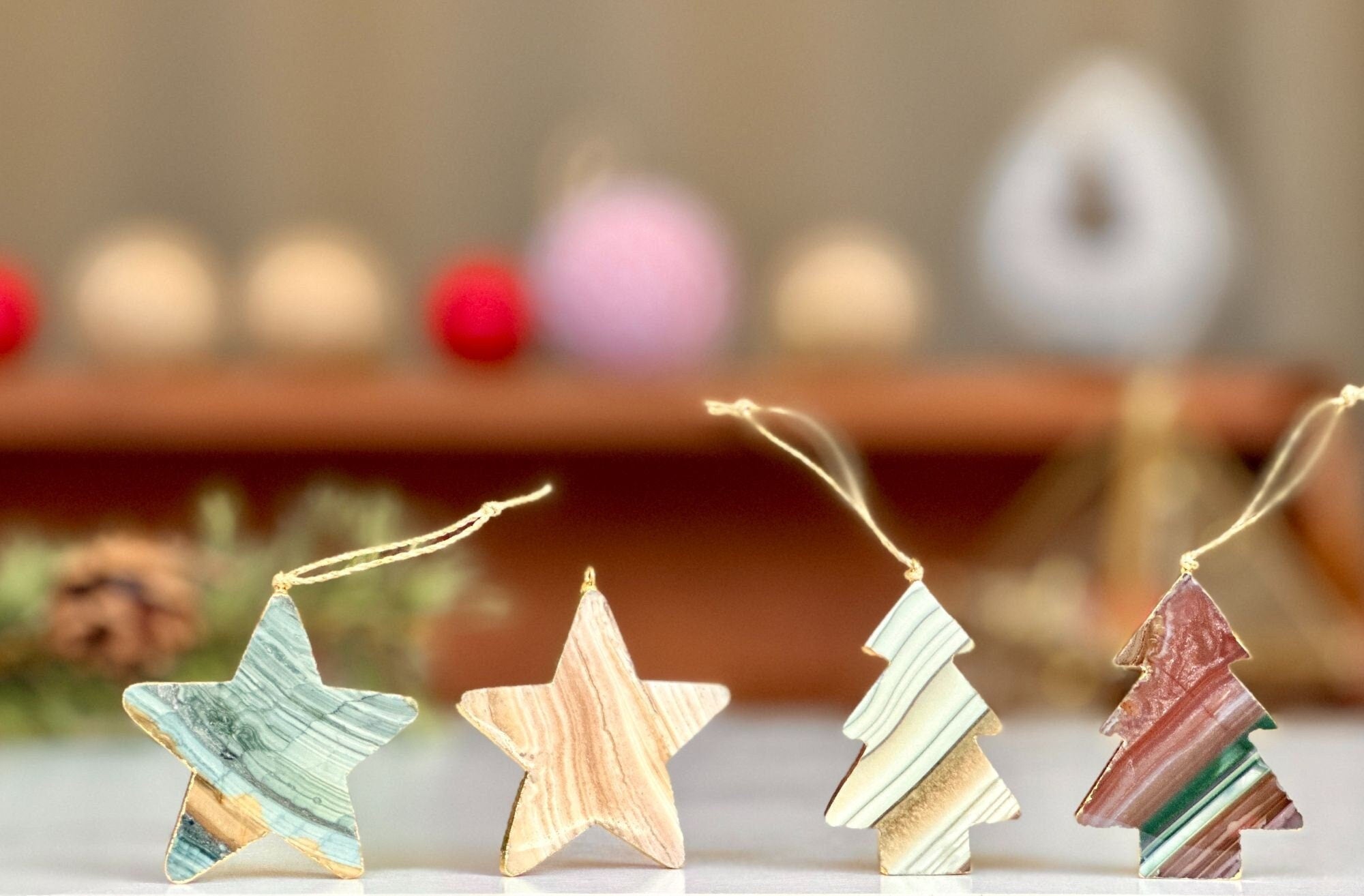 DIY String Star Ornaments