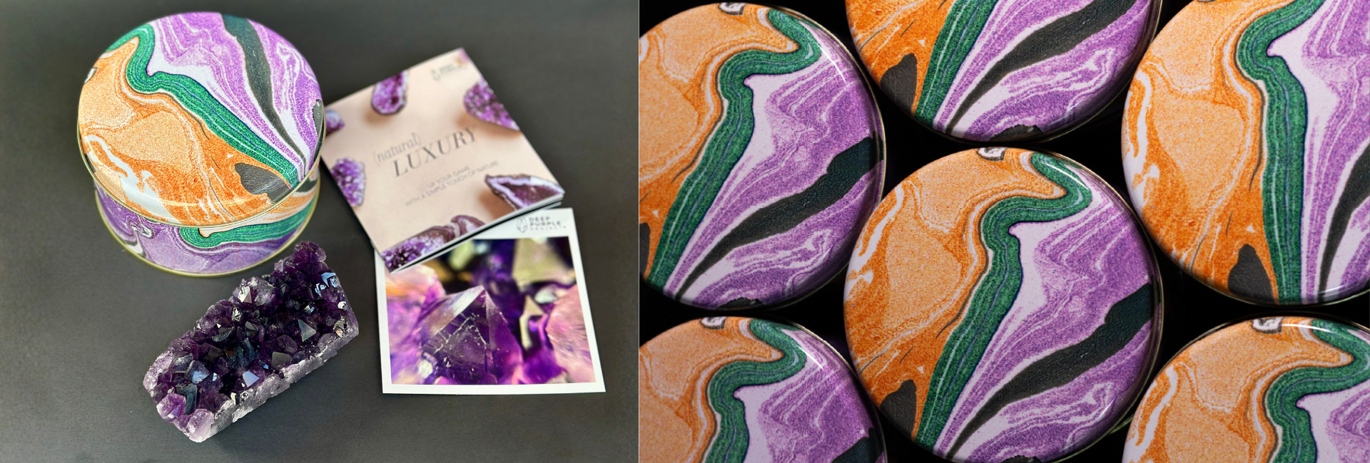 special edition mother day gift tin and amethyst crystal