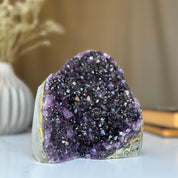 2 Lb Amethyst geode with Agate formations