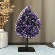 Incredible Crystal with Display Stand, Large Quartz piece with stalactite formations