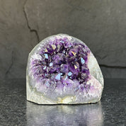Large Amethyst Crystal Stone, Deep Purple Uruguayan Amethyst Geode , Anniversary Gift for Collectors