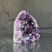 Large Amethyst geode, Unique crystal cluster with Agate formations
