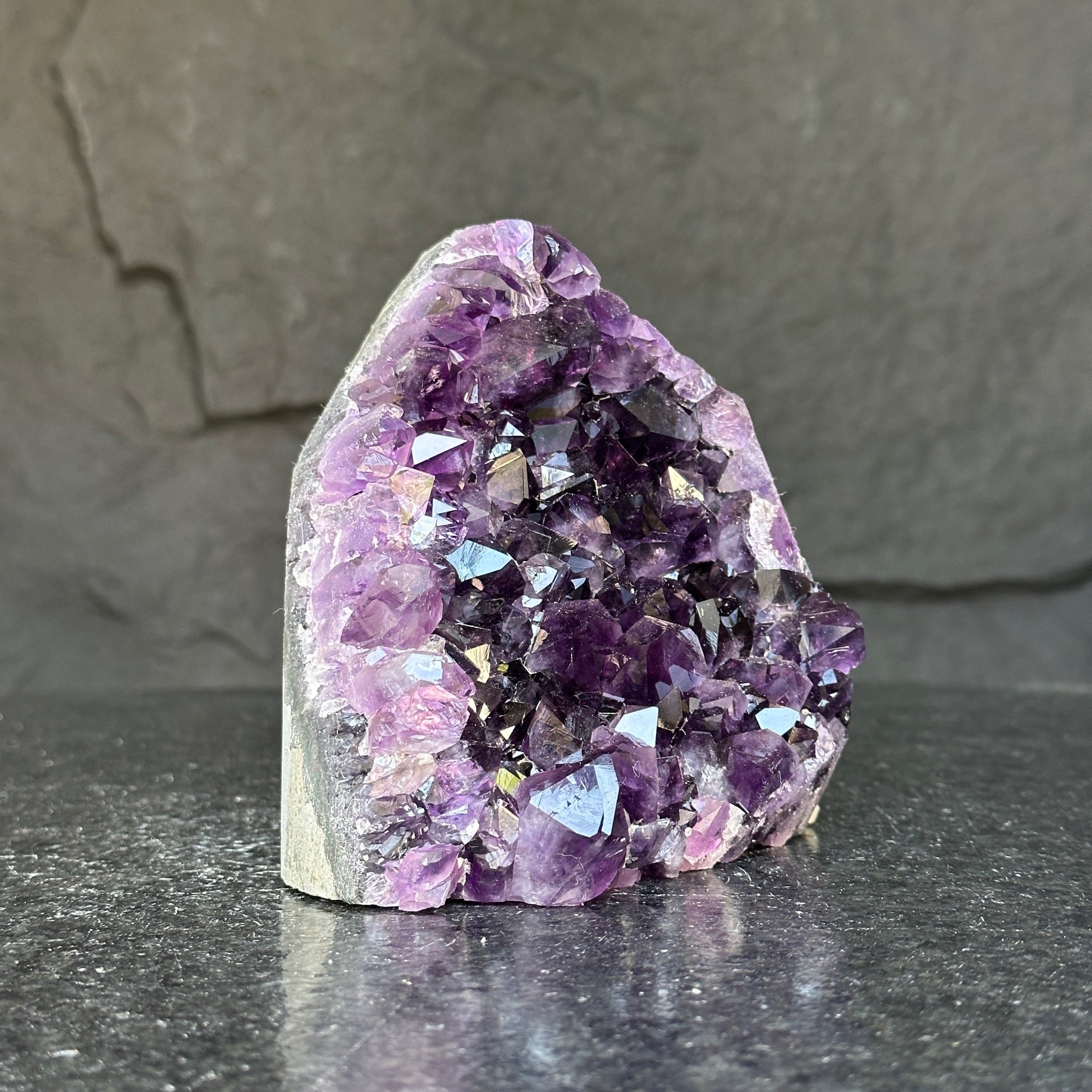 Large Amethyst geode, Unique crystal cluster with Agate formations