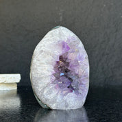 Extra Large Amethyst Geode Cave, Oval shaped Full polished stone, Stunning decor piece, Giant Crystal