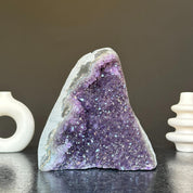 Amethyst with agate formations, amethyst cathedral