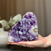 Amethyst geode, amethyst cluster large, anniversary wedding gift