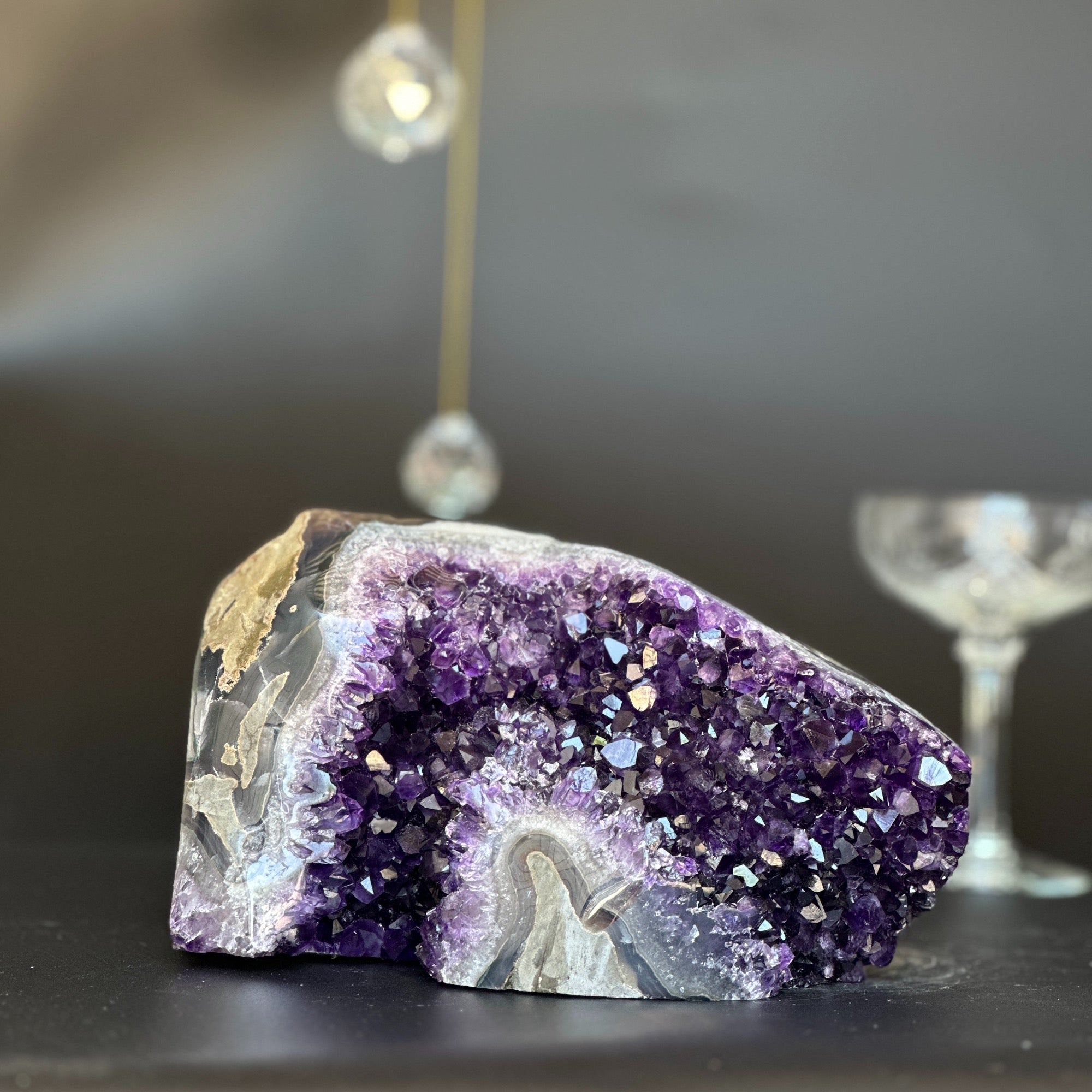 Top Grade Amethyst Geode, 5 inches Tall