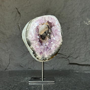 Amethyst Geode with Stand for collectors, A quality amethyst stone from Uruguay