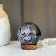 Sphere Amethyst Crystal, Crystal Ball, Unique home decoration piece, one of a kind specimen