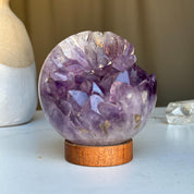 Stunning Amethyst Geode Specimen, Crystal Open Ball, Amethyst sphere, perfect for collectors