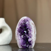 Amethyst and Agate Stone Egg, full of colors, just for collectors, 2Lb Oval Full polished Crystal