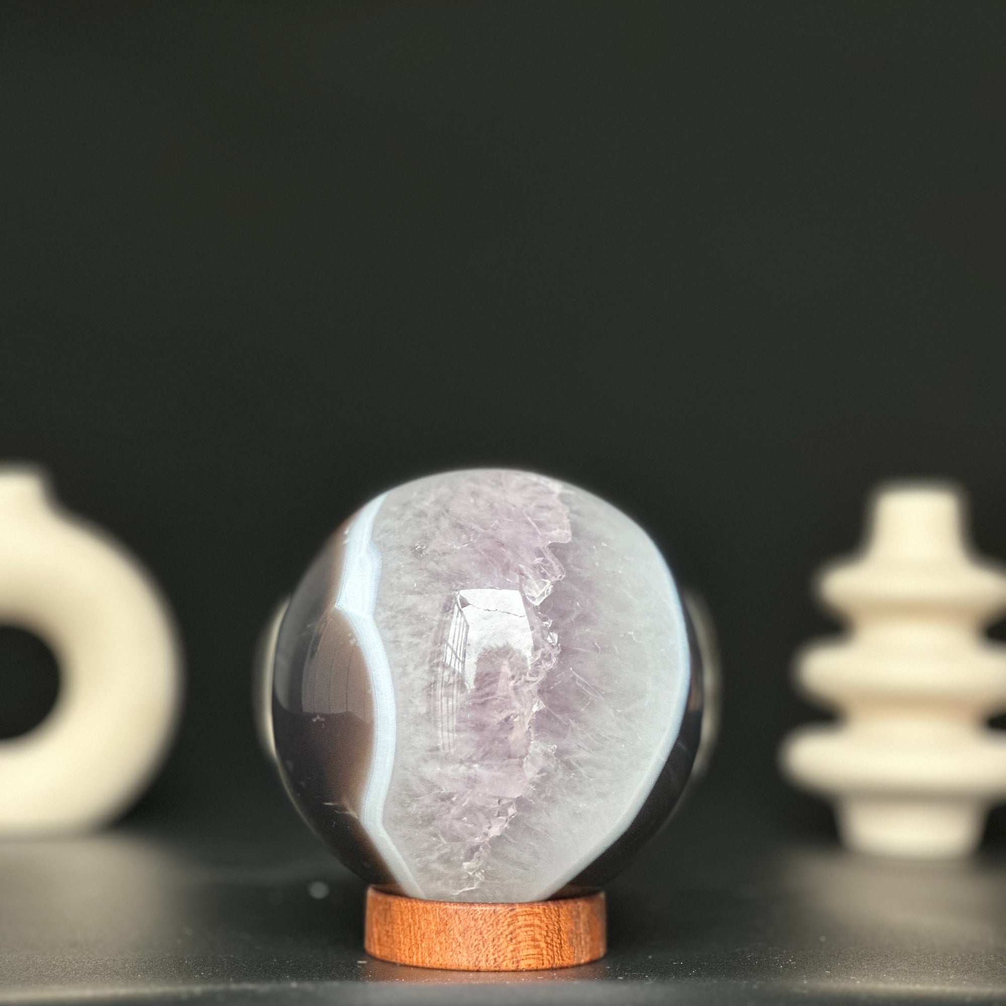 Stunning Amethyst Geode Specimen, Crystal Open Ball, Amethyst sphere, perfect for collectors