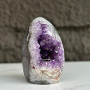 Natural Quartz Amethyst Geode Egg