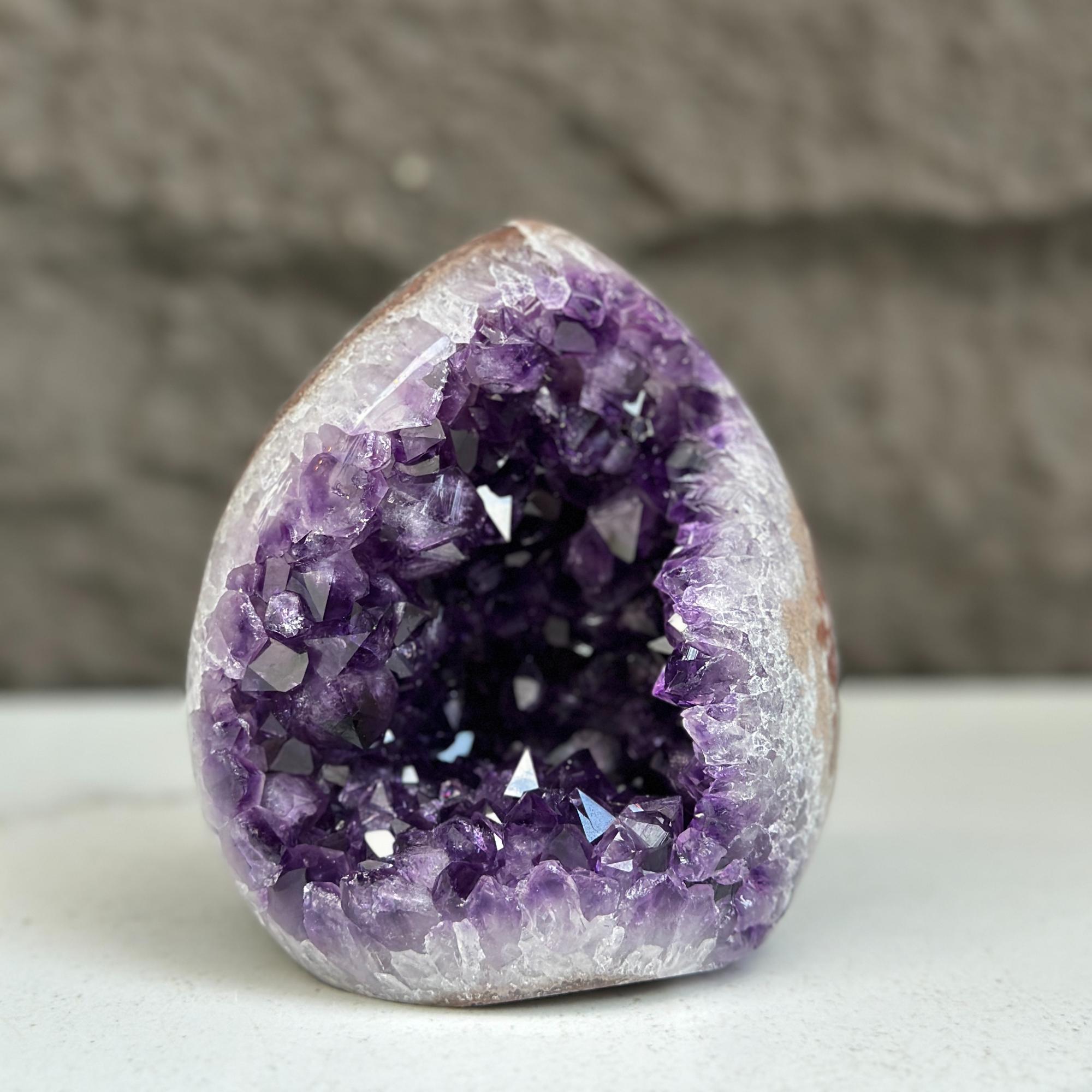 Amethyst Cut Base Crystal, Quartz Geodes, AAA Grade, Amethyst Free Standing Crystal
