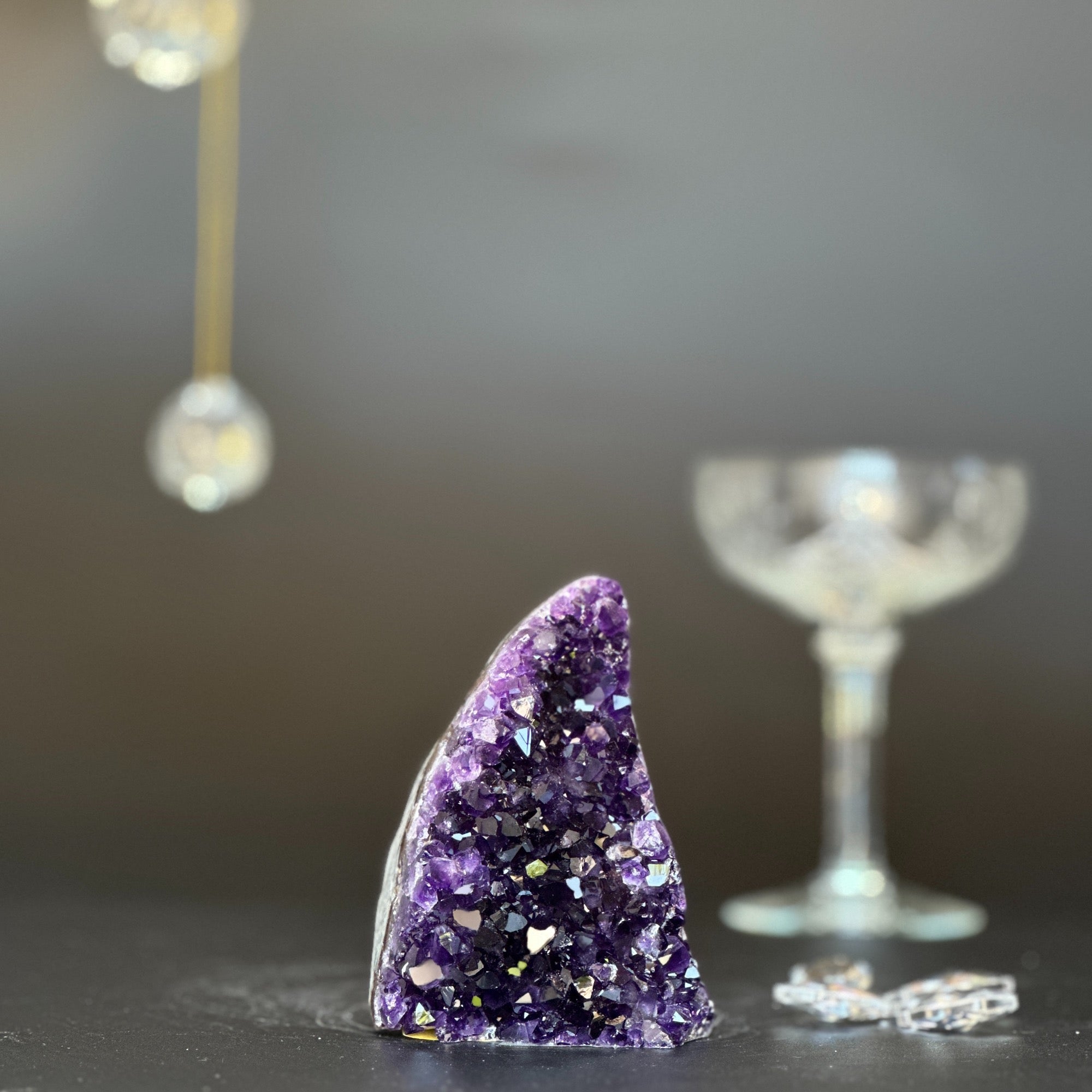 Deep Purple Project Amethyst Crystal ON SALE, galaxy amethyst geode for home decoration