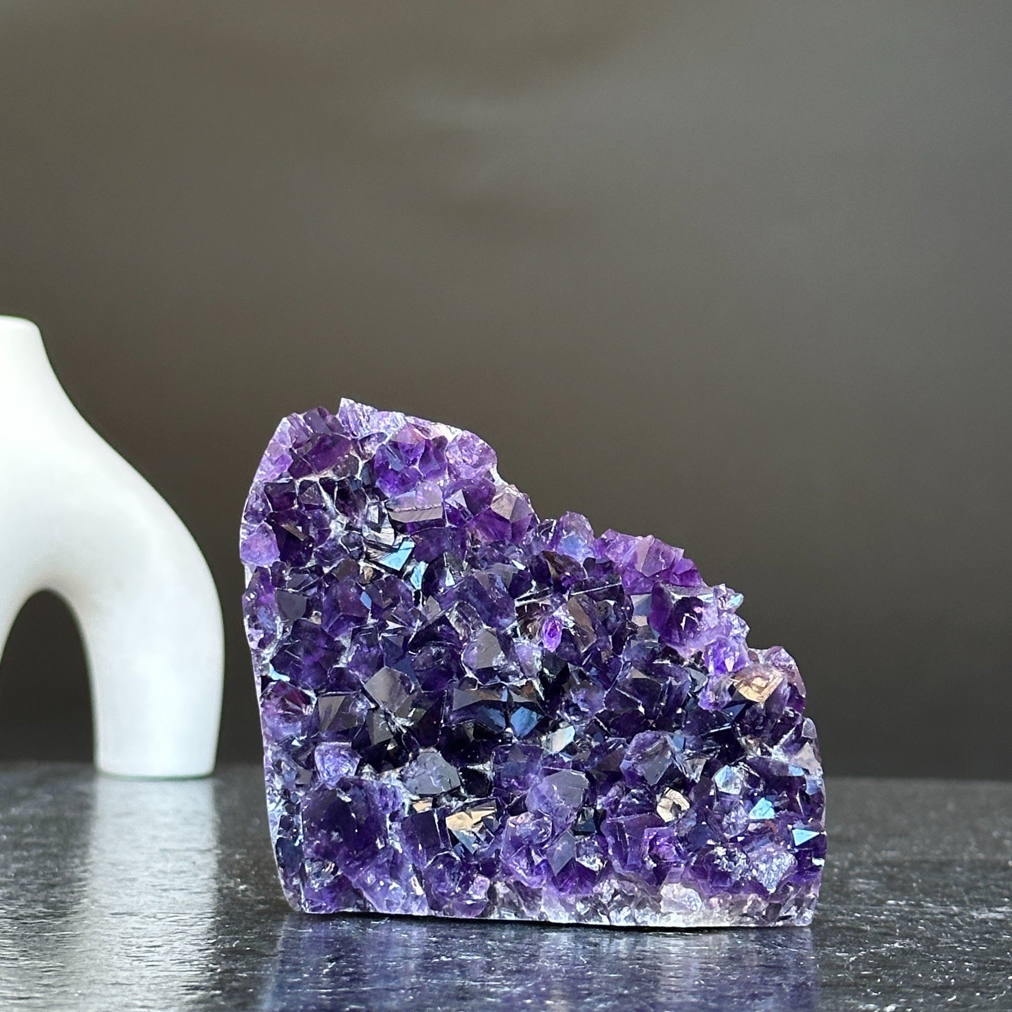 Unique Amethyst Cluster with Agate and Jasper formations, February birthstone, Meditation crystals, Amethyst Geode