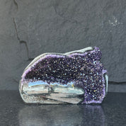 Large Amethyst Geode Cave with Agate edges, Unique Home Decor Crystal, High Quality Quartz, Crystal centerpiece