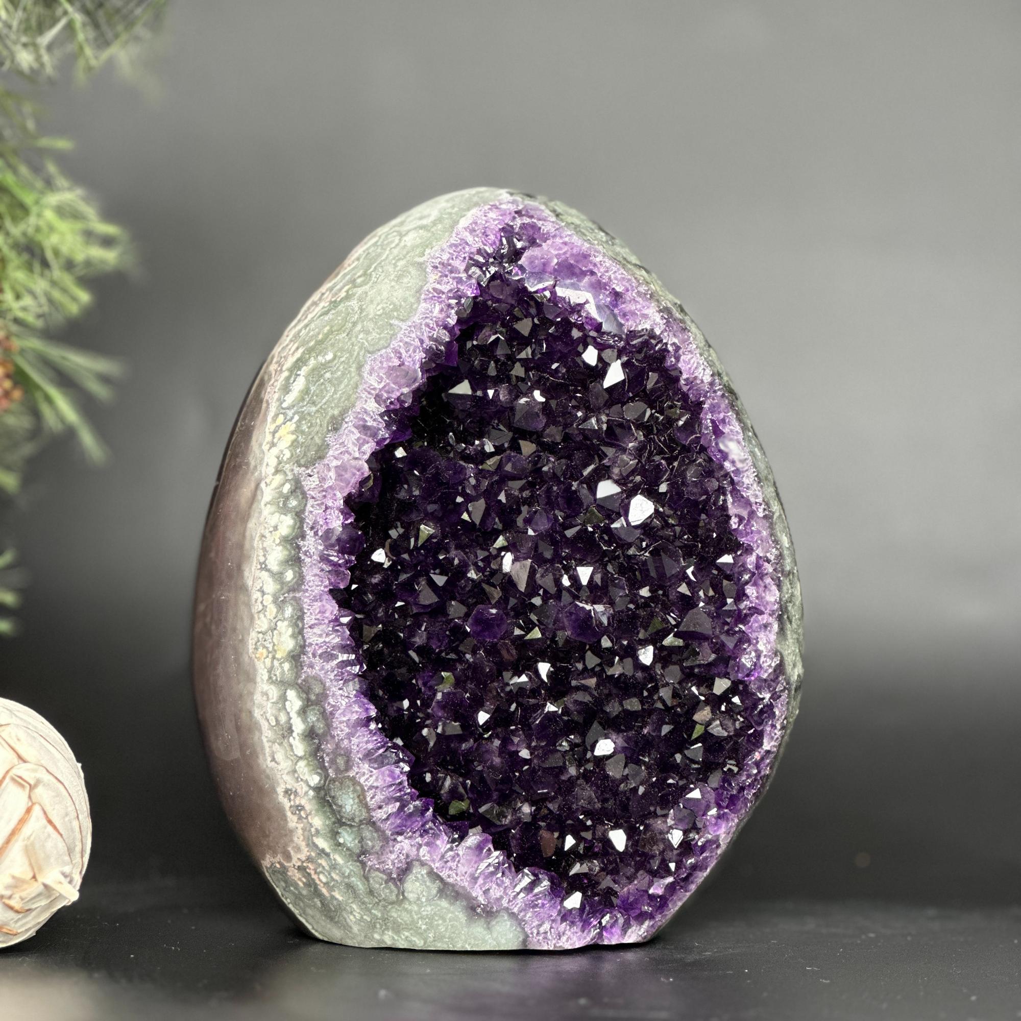 Amethyst cathedral stone for home decor, stunning AAA grade geode from Uruguay