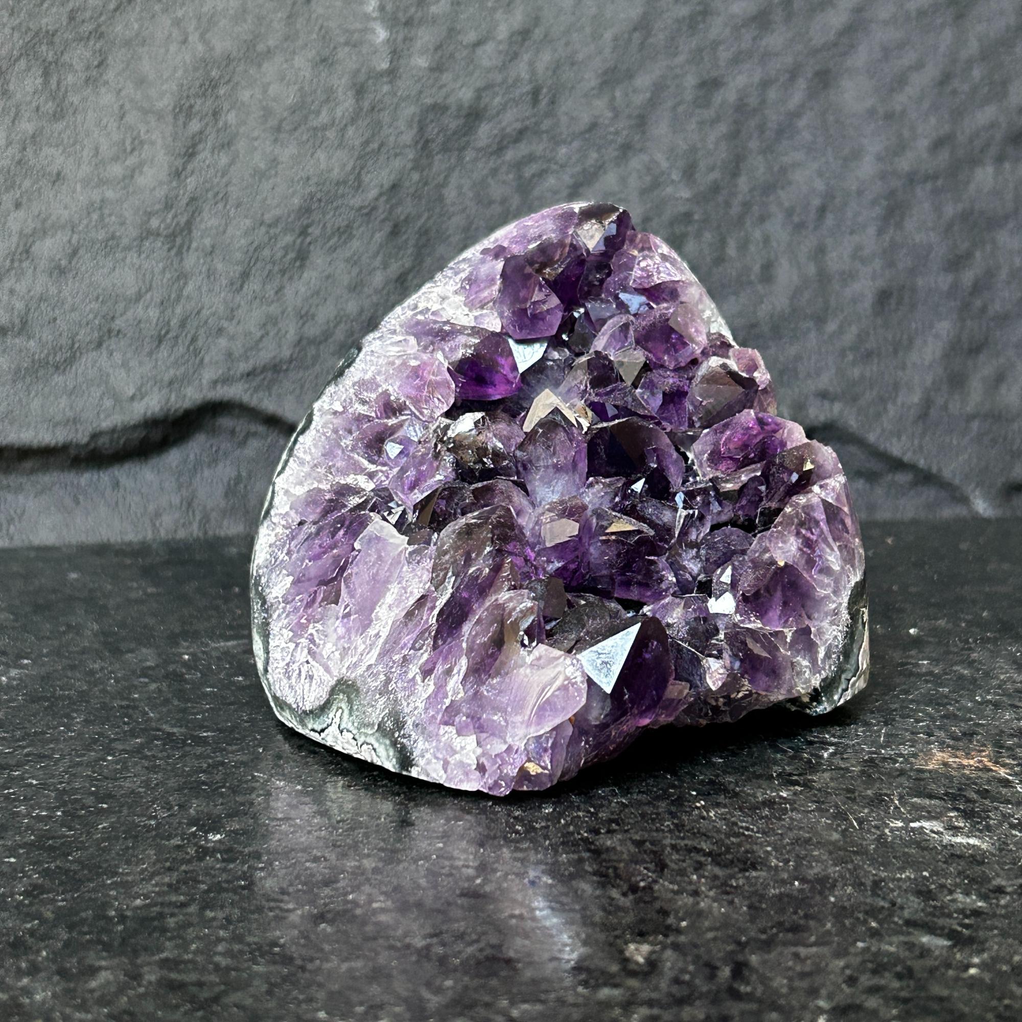3 Lb Amethyst Cave Geode, 4.5 in tall Huge Crystal Cluster for Collectors