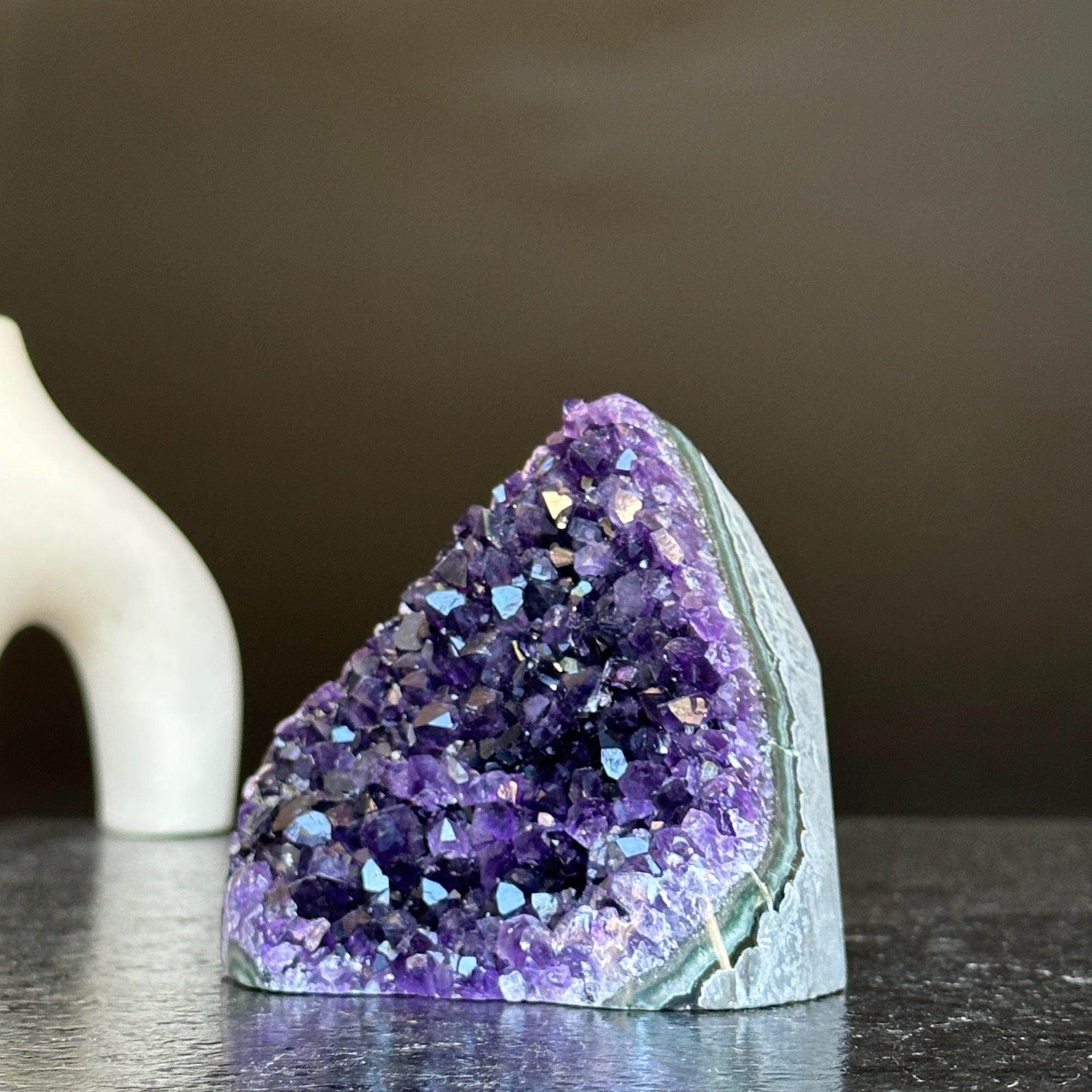 Large crystals Amethyst geode, Unique crystal cluster with FREE GIFT BOX