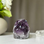 Unique Amethyst Cluster with Agate and Jasper formations, February birthstone, Meditation crystals, Amethyst Geode