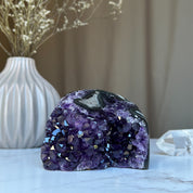 Natural Deep Purple Uruguay Amethyst Crystal Geode