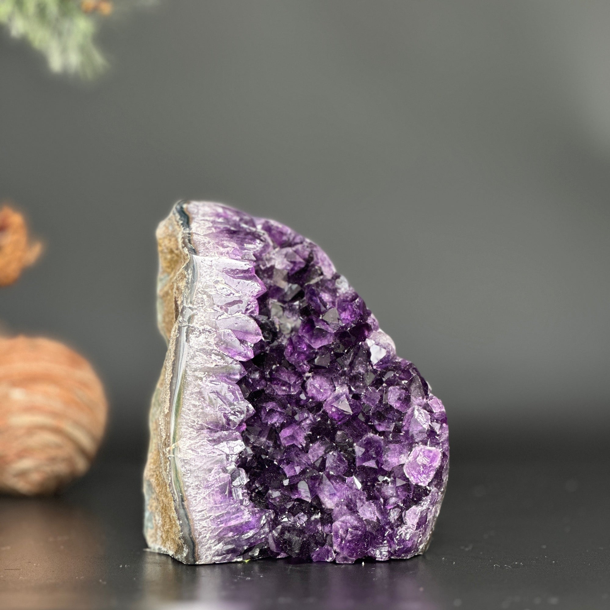 Cathedral Amethyst geode, Unique raw amethyst cluster