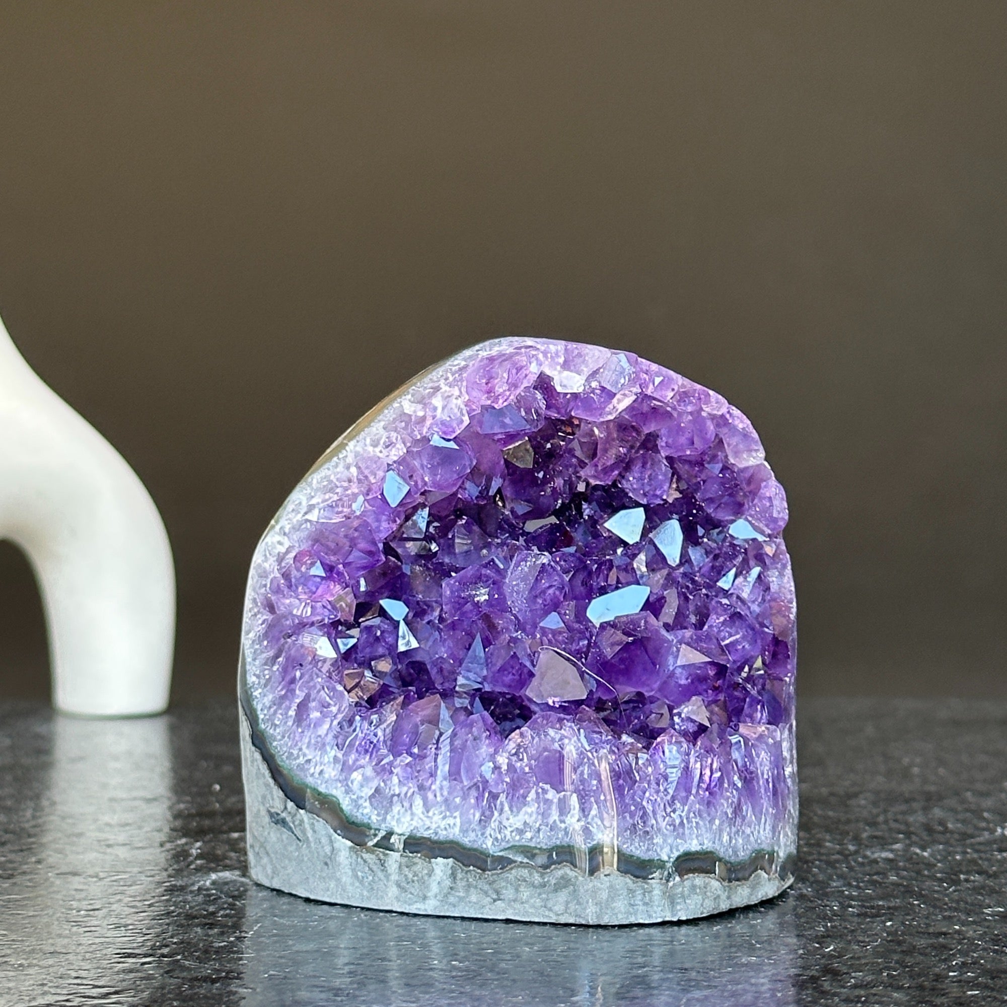 Large crystals, Amethyst geode, Anxiety relief, Stay safe gift