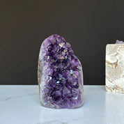 Large Amethyst geode, Unique crystal cluster with Agate formations