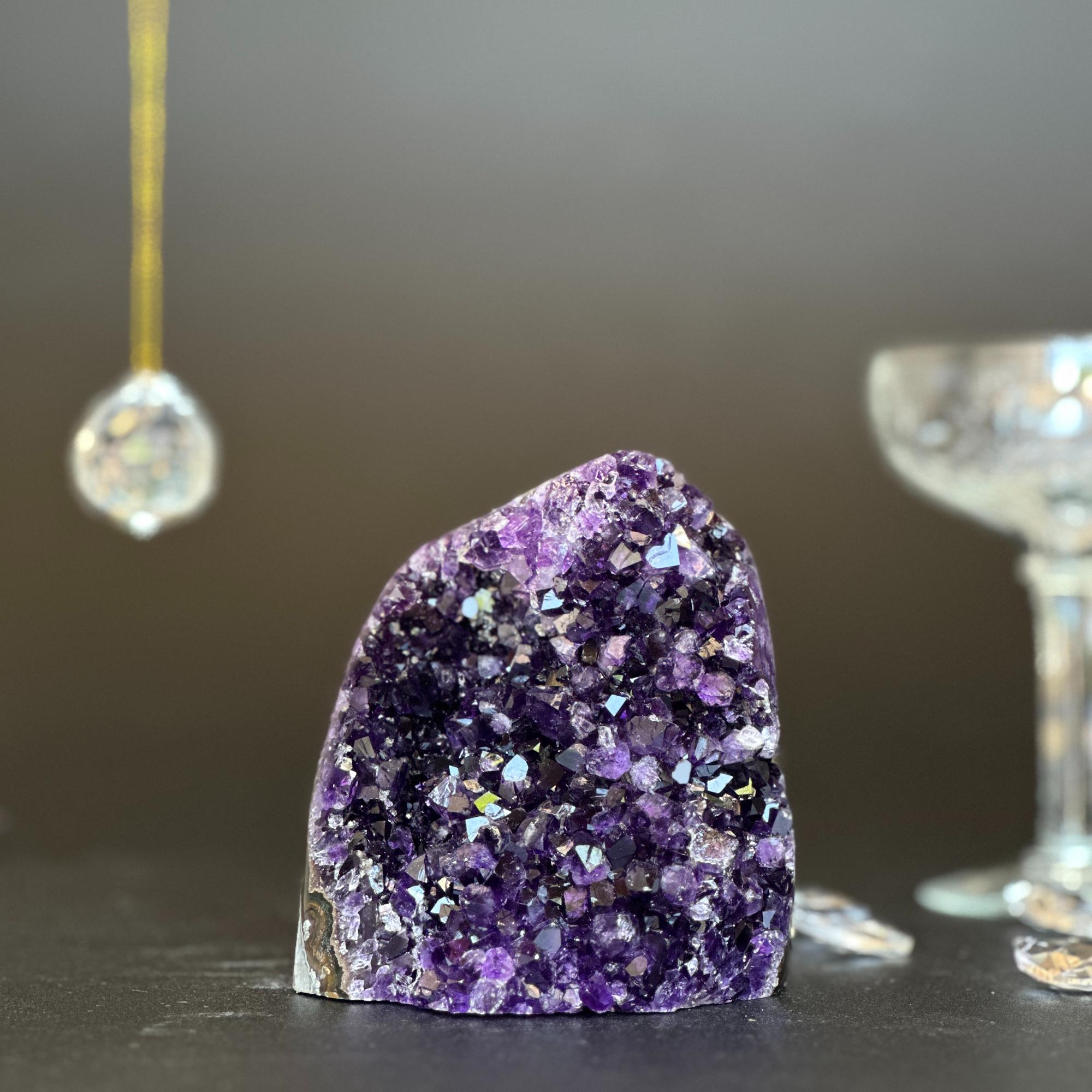 Amethyst geode, Unique raw crystal cluster, Crystal Gift