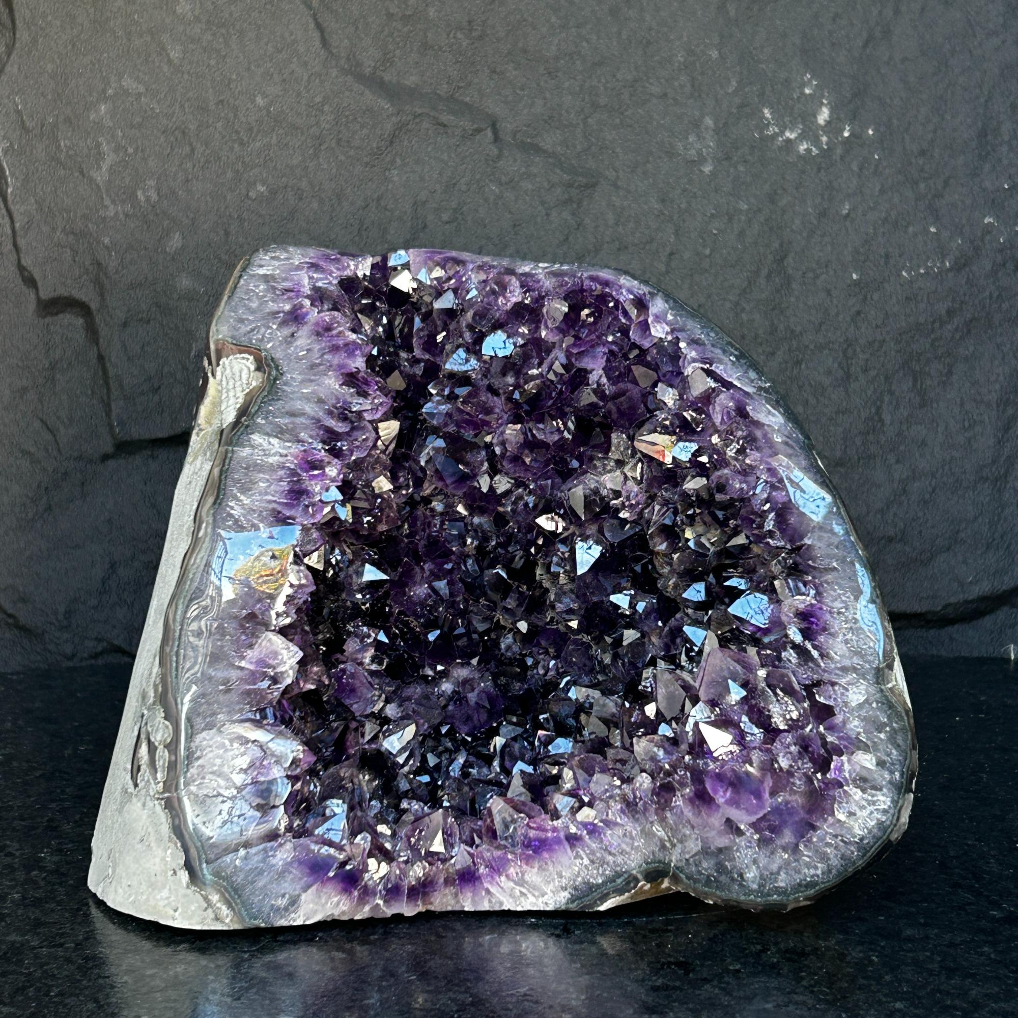 Unique Premium quality Amethyst, Geode cave amethyst 9 inches