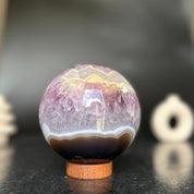 Amethyst gem sphere, Geode decor