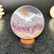 Amethyst gem sphere, Geode decor