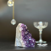 Amethyst geode cave with agate formations