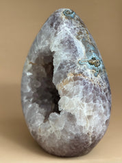 Crystal Geode, home decor with crystals eggs, quartz and agate find