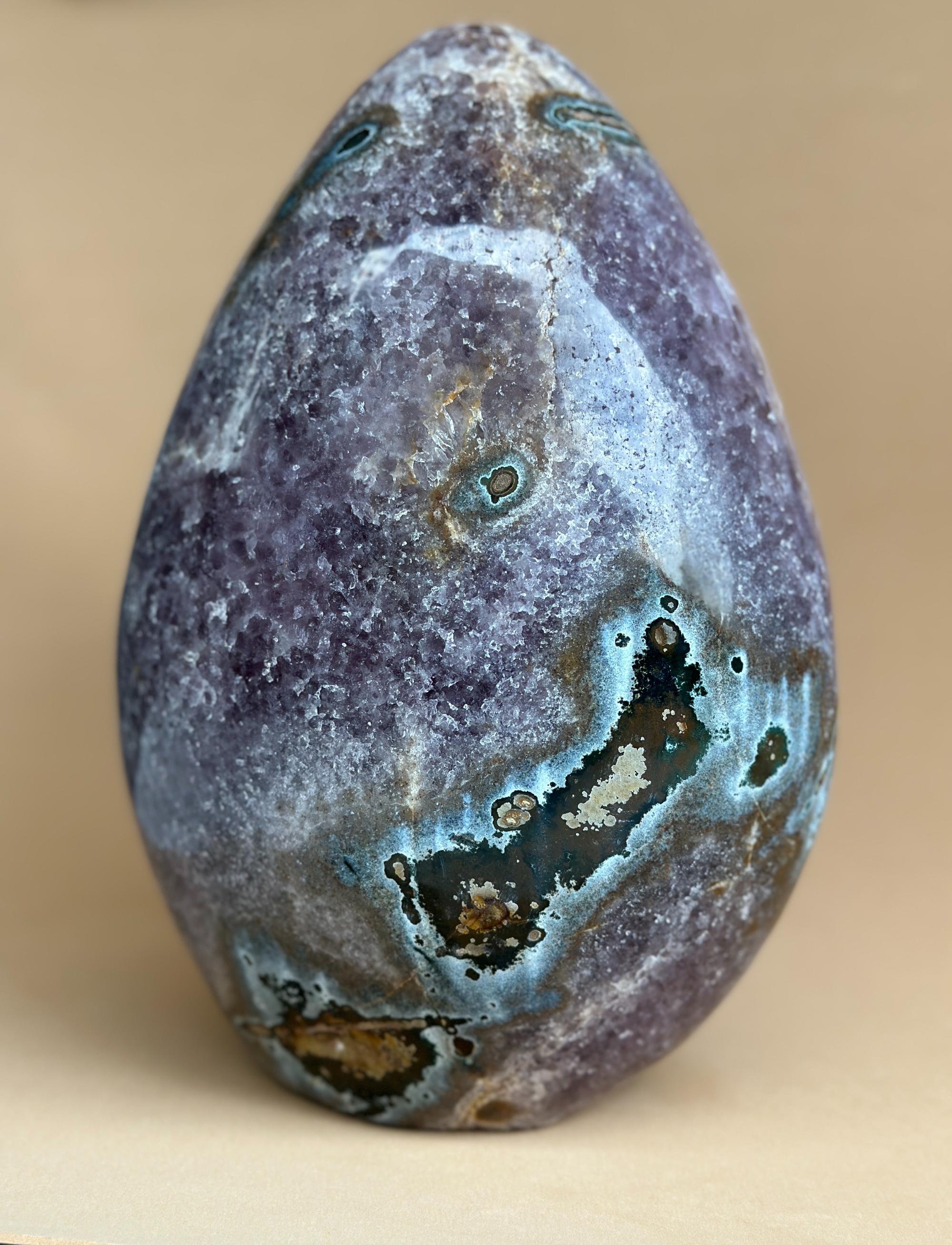 Crystal Geode, home decor with crystals eggs, quartz and agate find