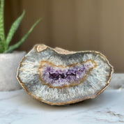 Incredible Amethyst Crystal Cave, Natural Deep Purple Amethyst Geode Oval Shaped Cluster, Home Decor Crystal Bowl