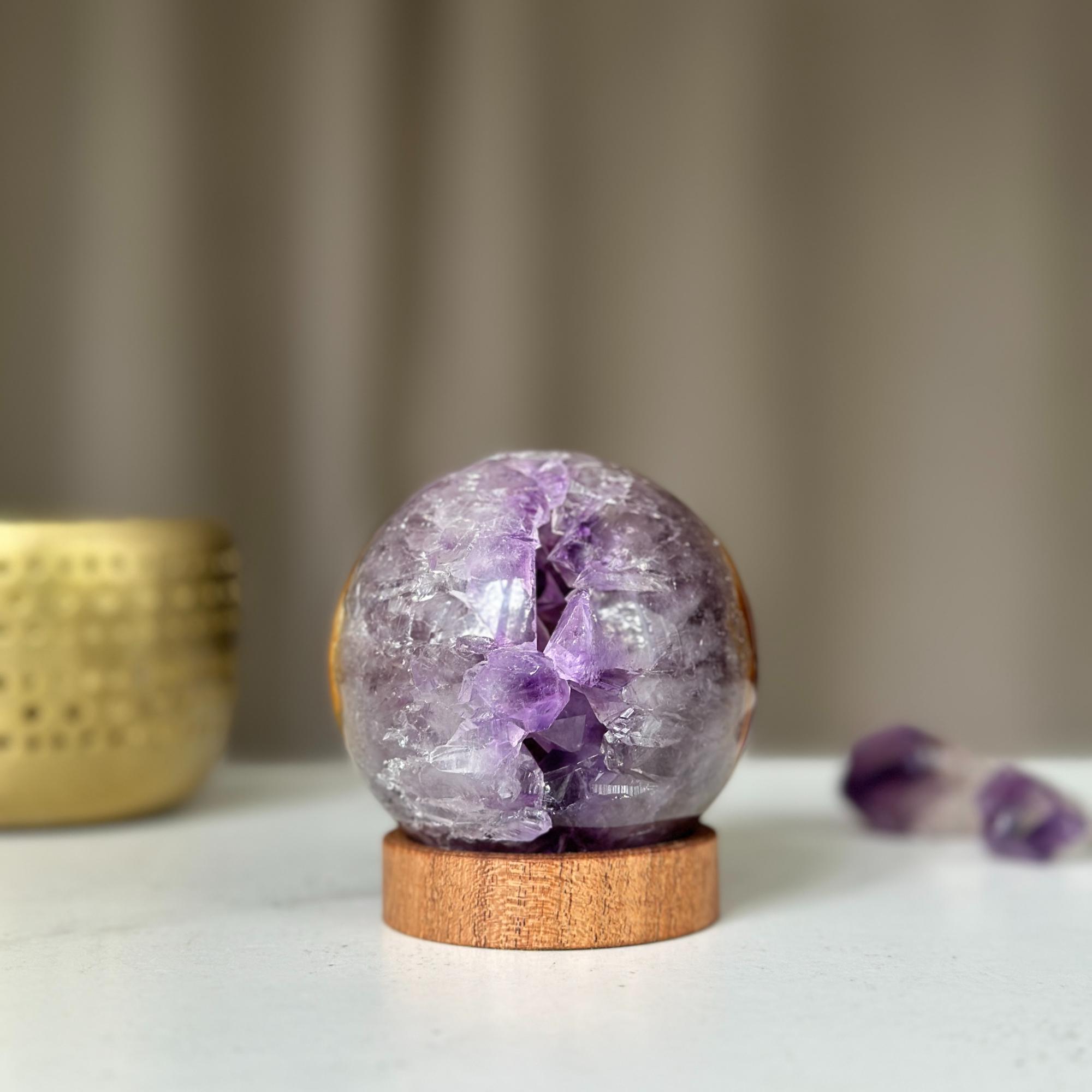 Crystal Ball, Amethyst sphere, Housewarming gift, Agate Sphere