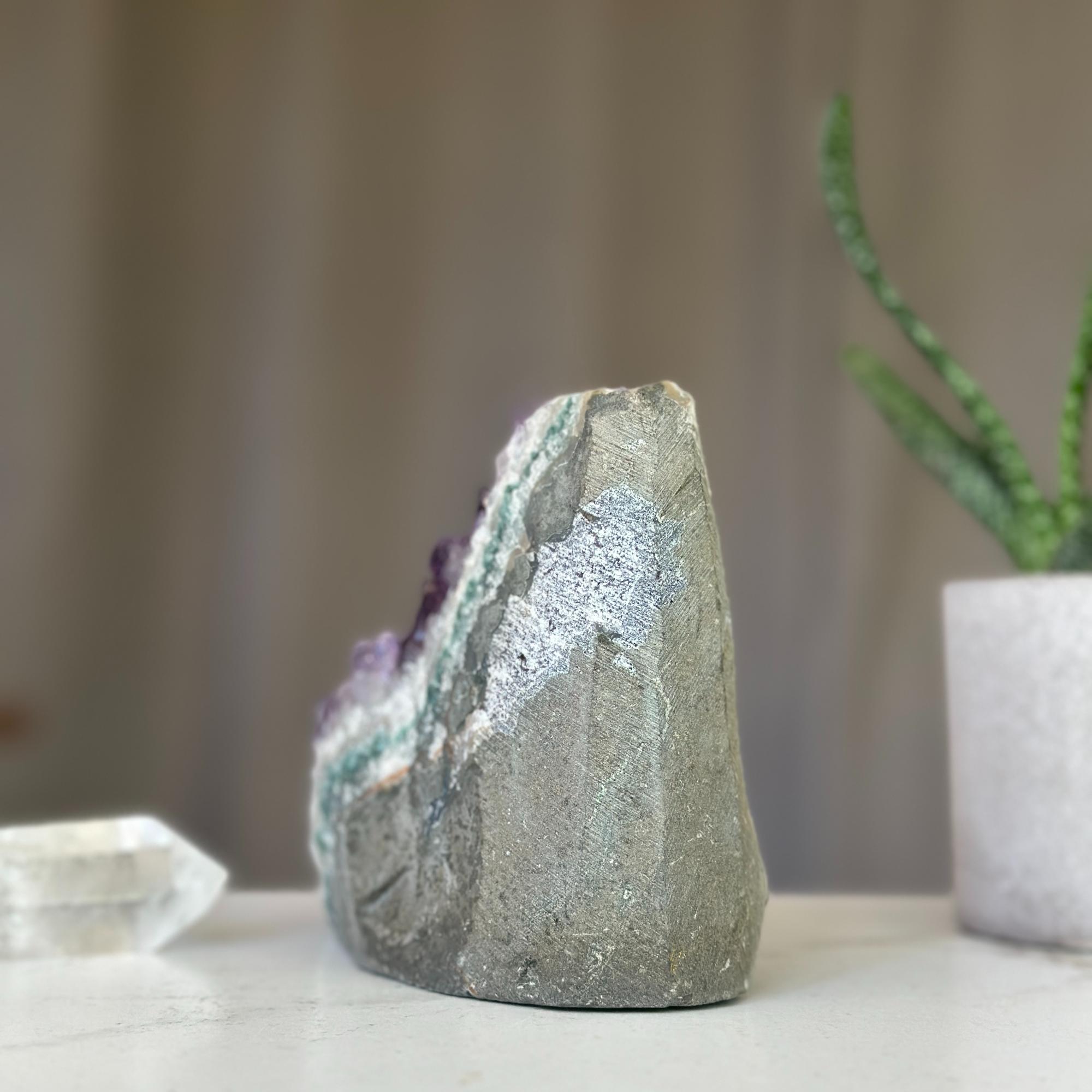 Amethyst druzy stone (2Lb. piece), extra large amethyst geode