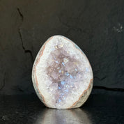 Extra Large Amethyst Geode Cave, Oval shaped Full polished stone, Stunning decor piece, Giant Crystal