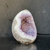 Quartz, Amethyst and Agate Stone Egg, full of colors, just for collectors, 7.5 Lb Oval Full polished Crystal