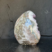 Quartz, Amethyst and Agate Stone Egg, full of colors, just for collectors, 7.5 Lb Oval Full polished Crystal