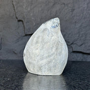 Semiprecious amethyst stone, amethyst flame