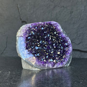 Amethyst and agate geode, amethyst crystal geode