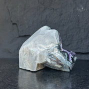 Large Amethyst Geode Cave with Agate edges, Unique Home Decor Crystal, High Quality Quartz, Crystal centerpiece