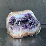 Large Amethyst Geode Cave with Agate edges, Unique Home Decor Crystal, High Quality Quartz, Crystal centerpiece